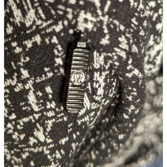 Women's Lululemon Ready To Rulu Pant Running Luon Jacquard Black White Size 4 - Picture 12 of 12